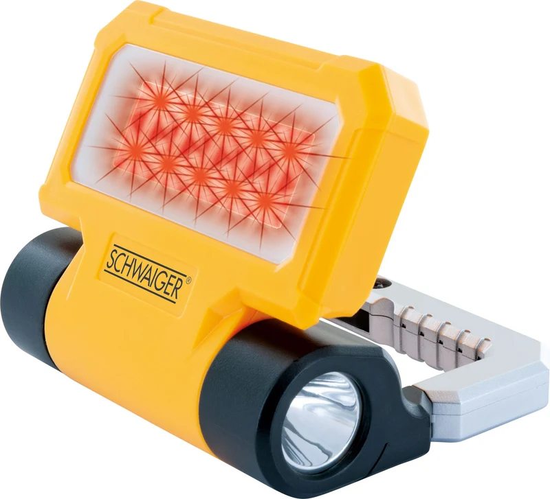 Arbeitsleuchte mit COB-LED Strahler und Taschenlampe