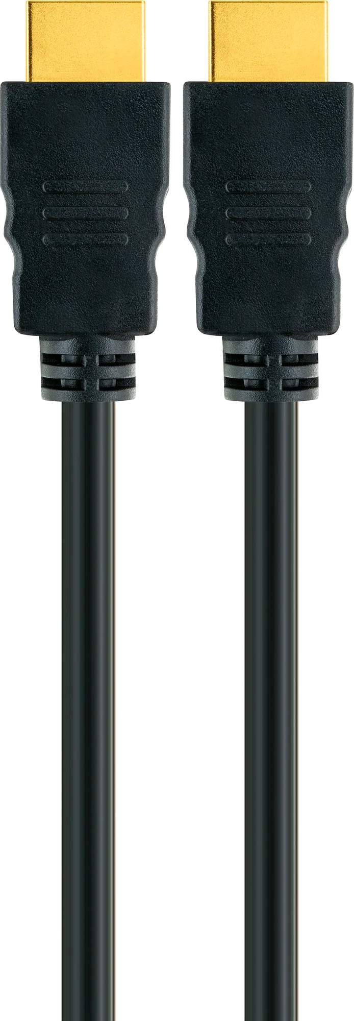 HDMI®-Kabel mit Ethernet 18 Gbit/s schwarz/gold 0,7-5 m