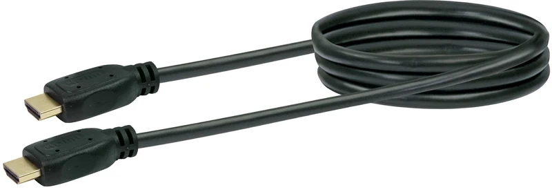 HDMI®-Kabel mit Ethernet 18 Gbit/s schwarz/gold 0,7-5 m