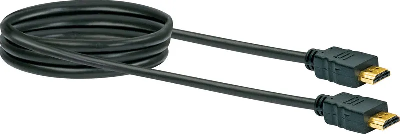 HDMI®-Kabel mit Ethernet 18 Gbit/s schwarz/gold 0,7-5 m