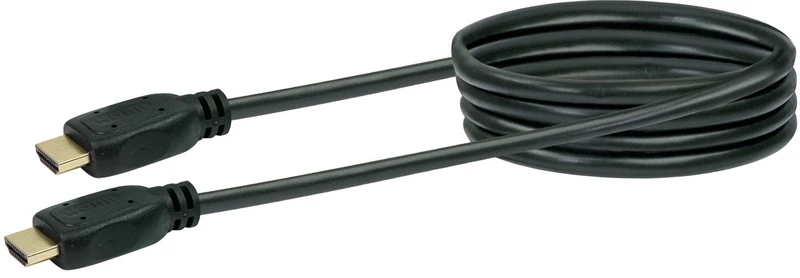 HDMI®-Kabel mit Ethernet 18 Gbit/s schwarz/gold 0,7-5 m