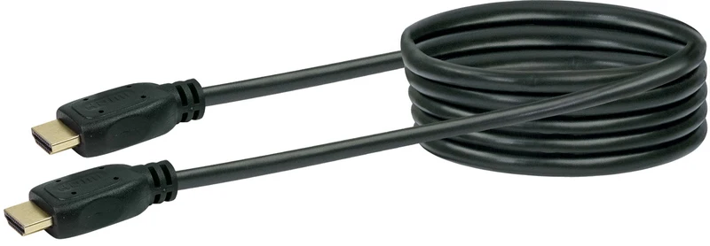 HDMI®-Kabel mit Ethernet 18 Gbit/s schwarz/gold 0,7-5 m