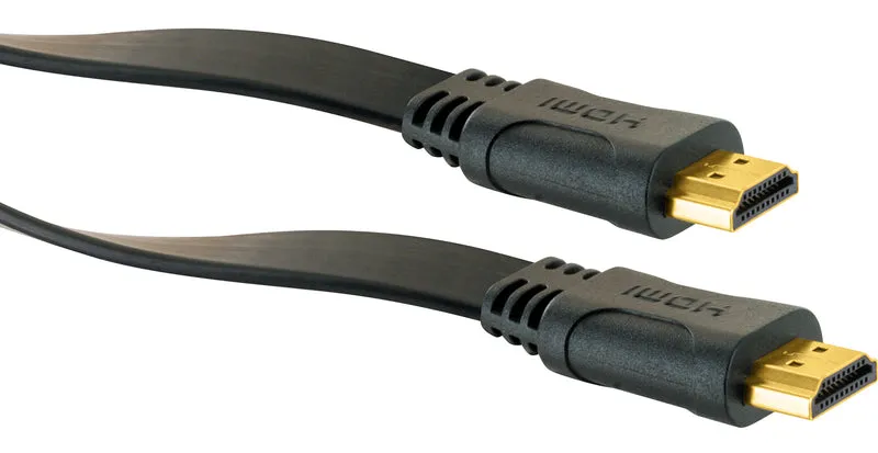 HDMI®-Kabel mit Ethernet 18 Gbit/s schwarz/gold 1,5/3 m