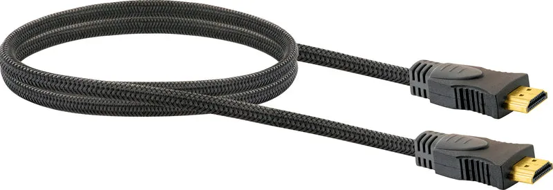 HDMI®-Kabel mit Ethernet 18 Gbit/s schwarz/grau 1,5 m