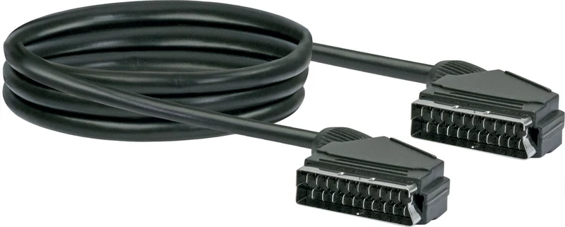 SCART Anschlusskabel Ø 6,8 mm 1,5/2 m schwarz