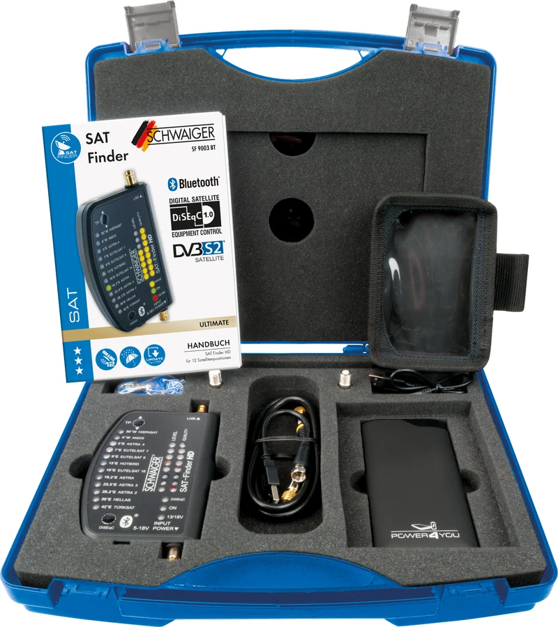 SAT-Finder HD im Transportkoffer Set