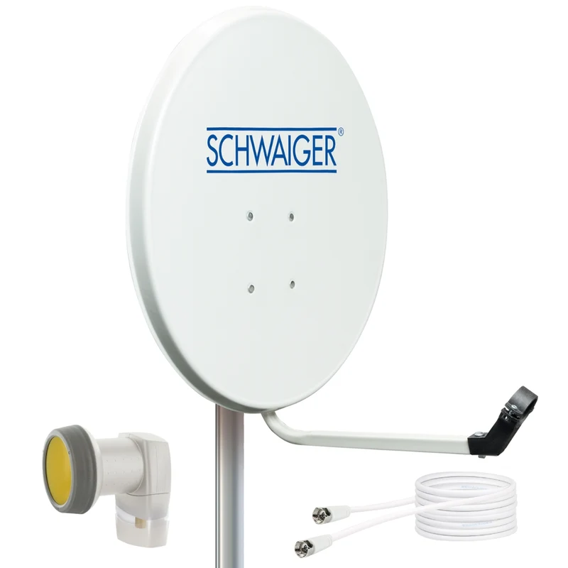 Satellitenanlage Set Hellgrau Stahl 55 cm