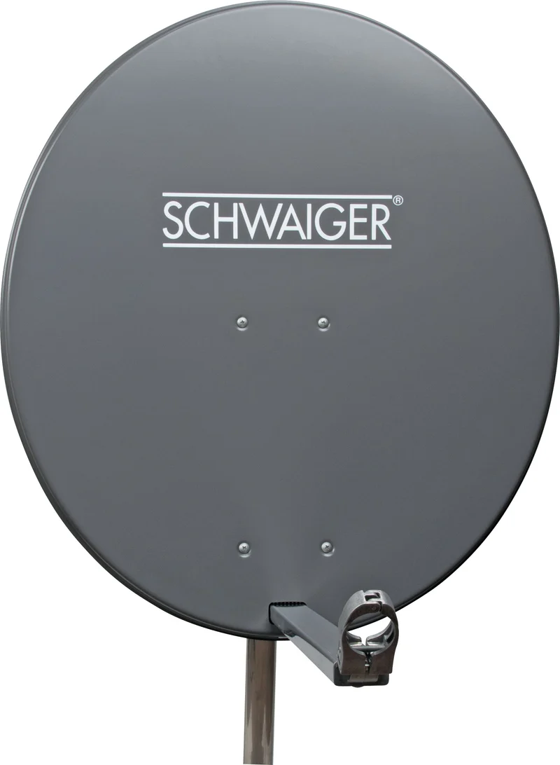 Satellitenanlage Set Anthrazit Aluminium 80 cm