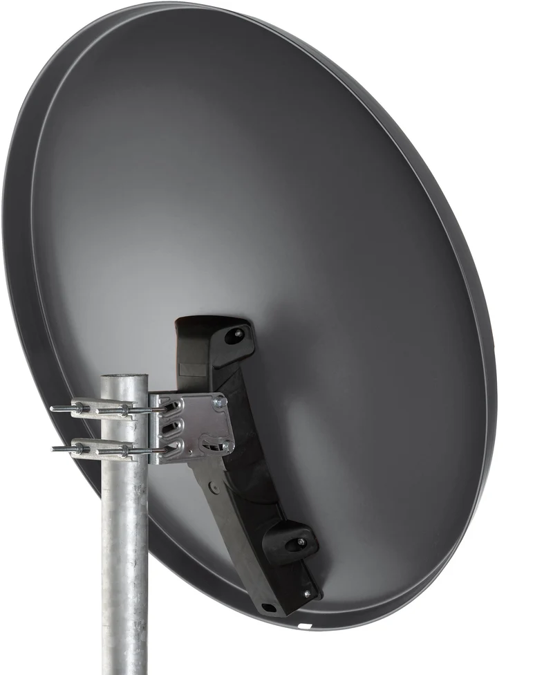 Satellitenanlage Set Anthrazit Aluminium 80 cm