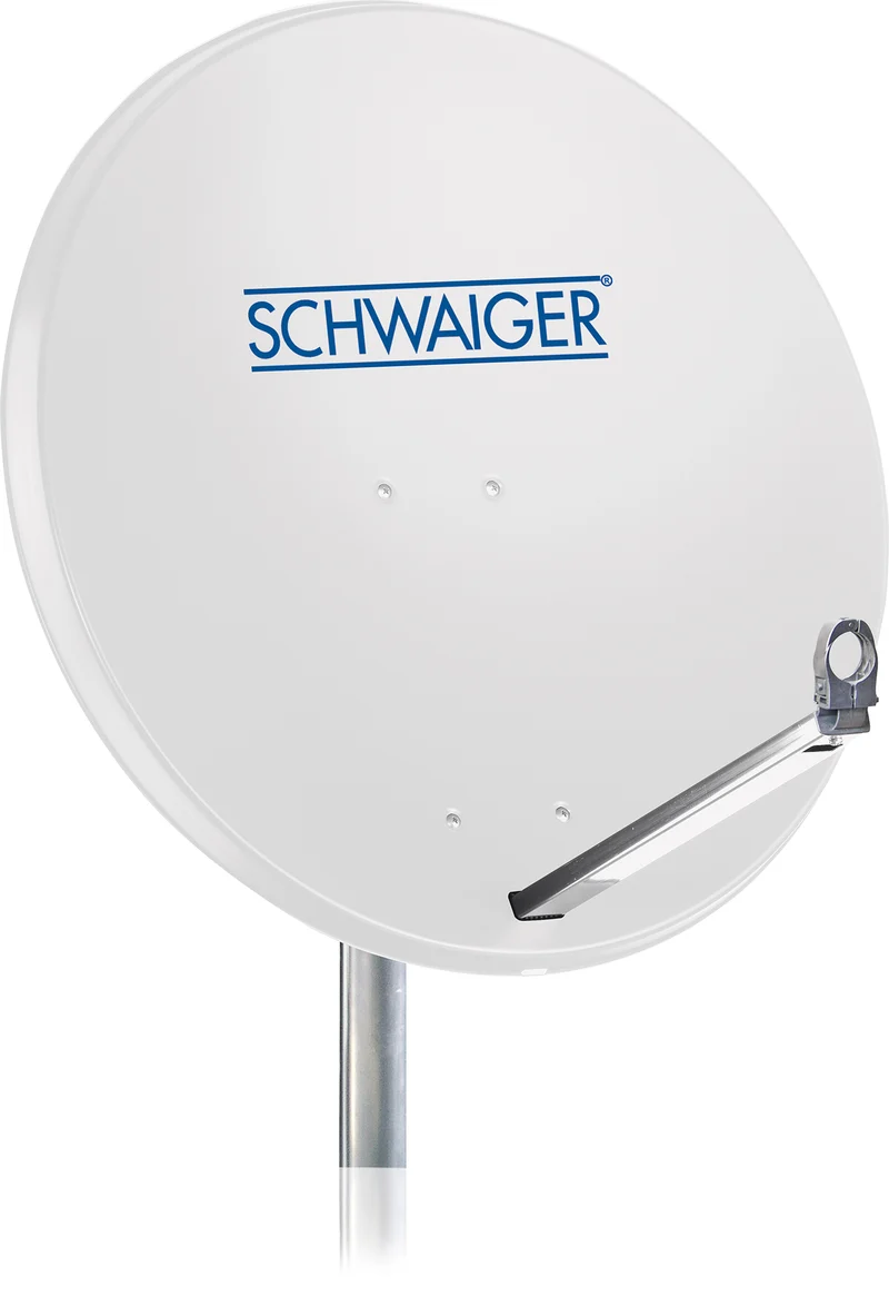 Satellitenanlage Set Hellgrau Aluminium 75 cm