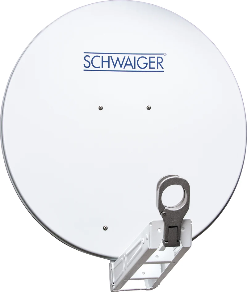 Satellitenanlage Set Hellgrau Aluminium 75 cm
