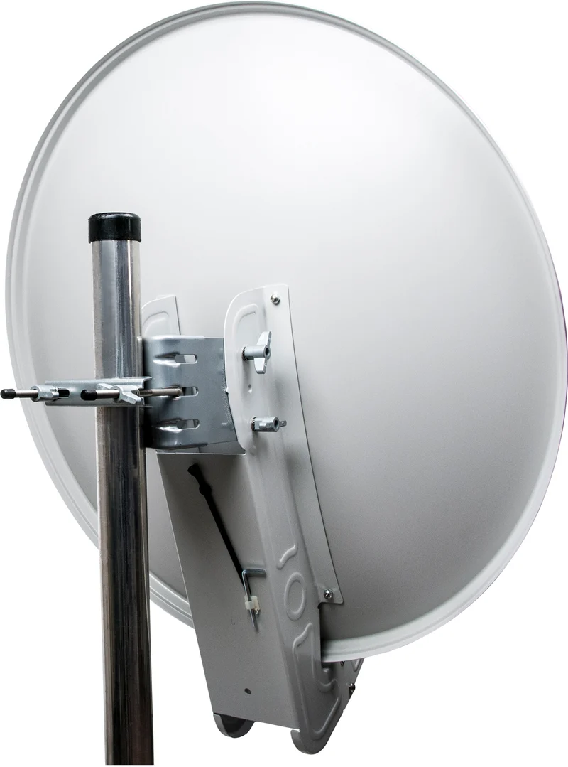 Satellitenanlage Set Hellgrau Aluminium 75 cm