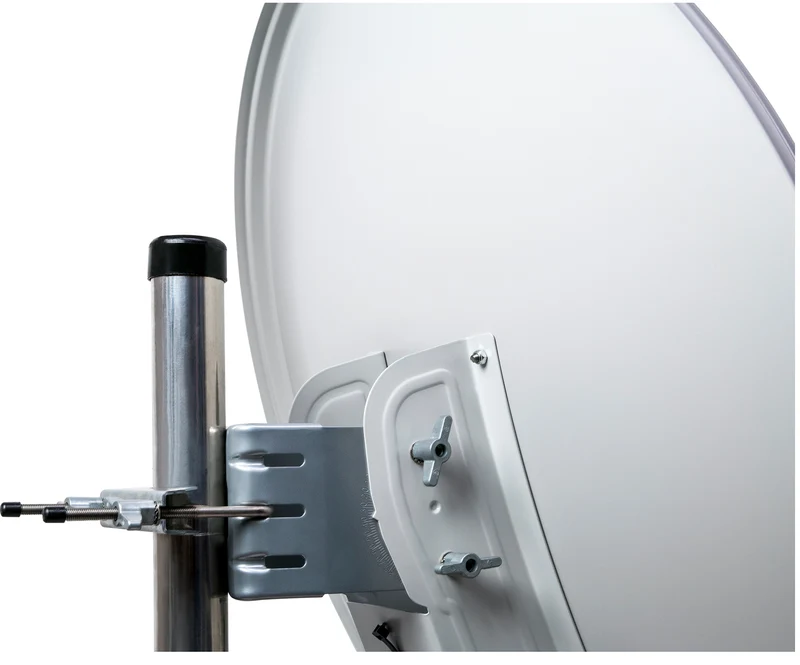 Satellitenanlage Set Hellgrau Aluminium 75 cm
