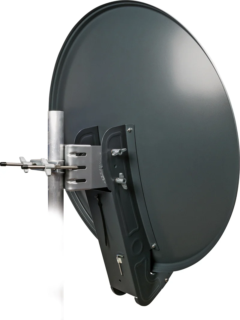 Satellitenanlage Set Anthrazit Aluminium 75 cm