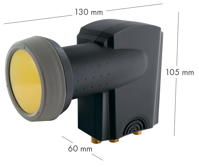 Satellitenanlage Set Anthrazit Aluminium 75 cm