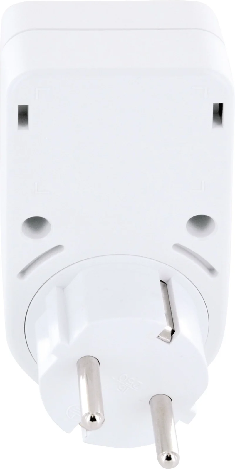 Steckdosenadapter mit 2 USB-A Slots 360° drehbar