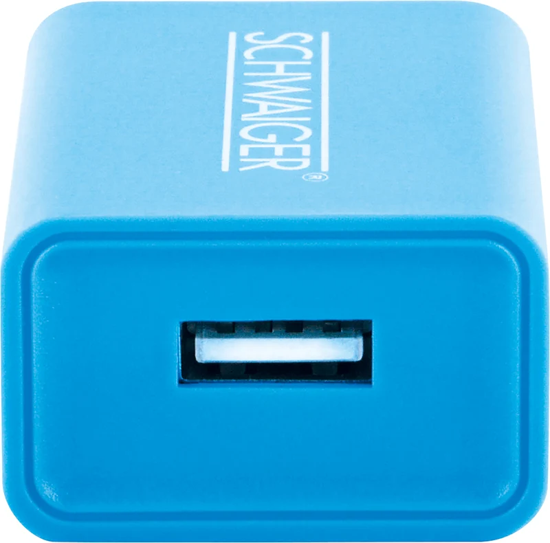 Ladegerät USB 2.0 A Pink/Blau