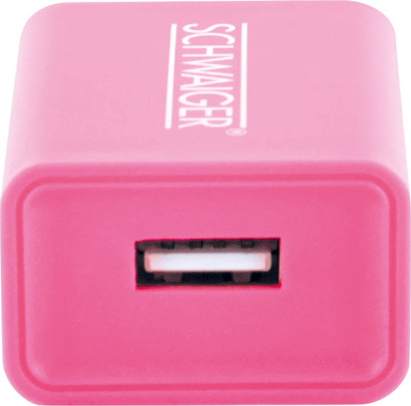 Ladegerät USB 2.0 A Pink/Blau