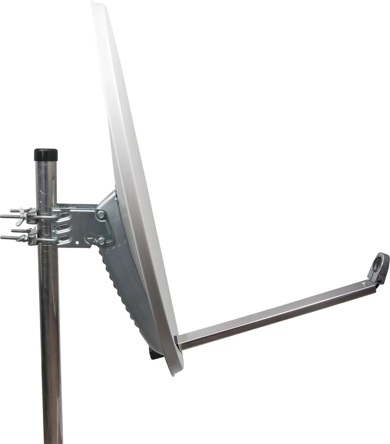 Satellitenschüssel Aluminium Hellgrau/Rot/Anthrazit 75 cm