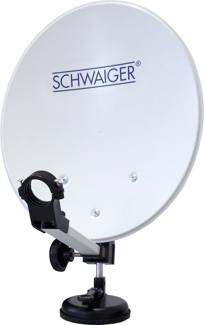 Camping Satellitenanlage Stahl Hellgrau 35 cm