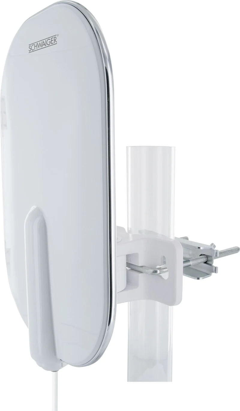 Außenantenne aktiv DVB-T2 UHF mit Mastbefestigung