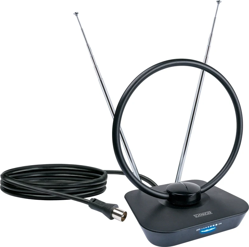 Zimmerantenne aktiv DVB-T2 VHF UHF DAB+