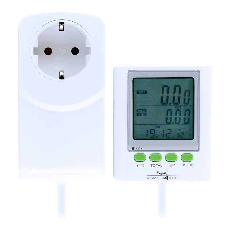 Energiekostenmessgerät mit verlängertem Display