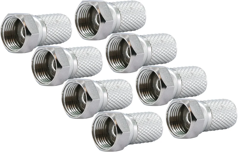 F-Aufdrehstecker 2 - 50 Stk. Ø 7 mm
