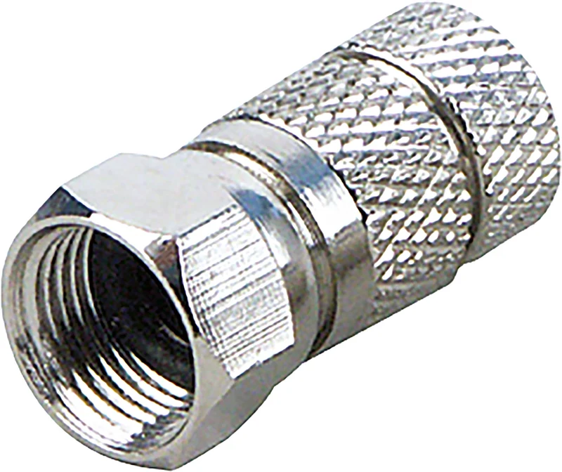 F-Aufdrehstecker 2er Set mit doppelseitiger Dichtung Ø 7 mm
