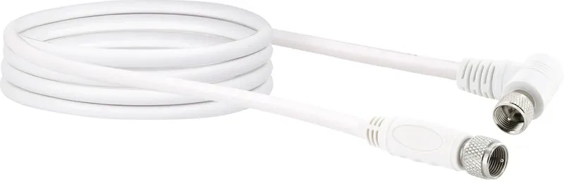 SAT-Anschlusskabel mit F-Winkelstecker 1,5 - 3 m 110 dB