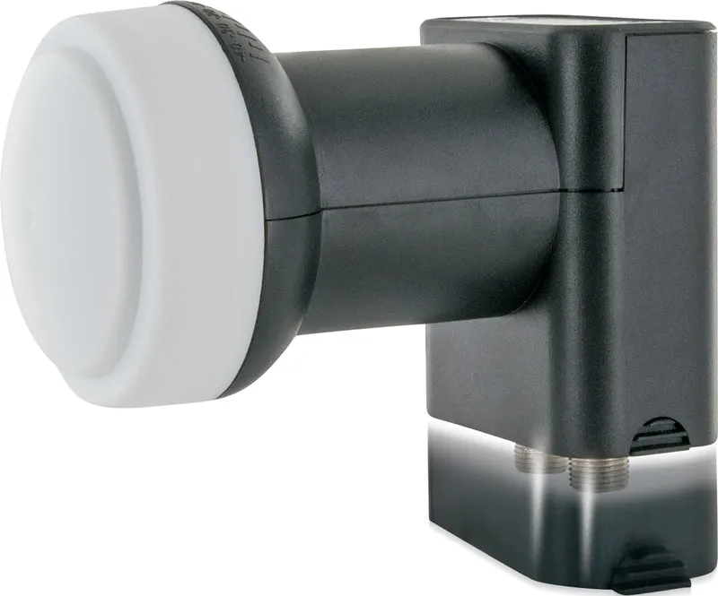 Satellitenanlage Set Weiß Stahl 72 cm mit Twin LNB