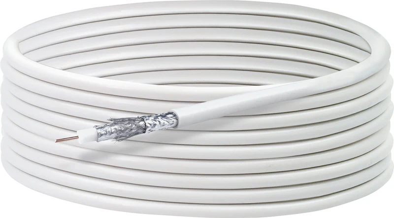 Koaxialkabel mit 2x F-Stecker 15/25 m 115 dB