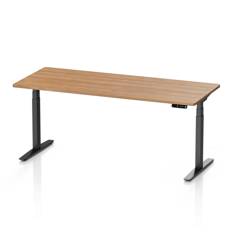 9am HOME Pesk Dual Motors Melamine Home Office Electric Standing Desk - (Walnut Brown Top)(1800*750mm)