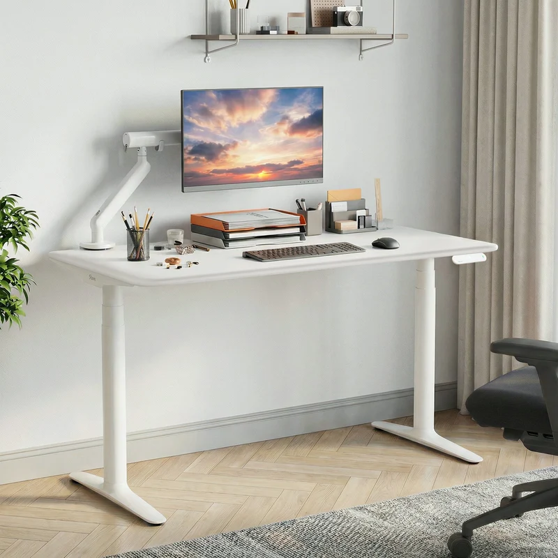 9am HOME Atom Home Office Mini Adjustable Standing Desk - (White Top)(1100*650mm)