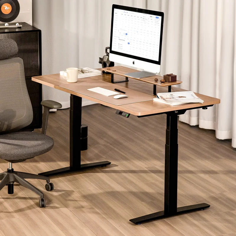 9am HOME Pesk Dual Motors Melamine Home Office Electric Standing Desk - (White Top) (1200*750mm)