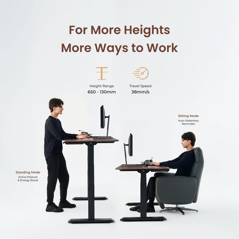 9am HOME Pesk Pro Hardwood Home Office Electric Standing Desk - (American Ash Top)(1800*750mm)