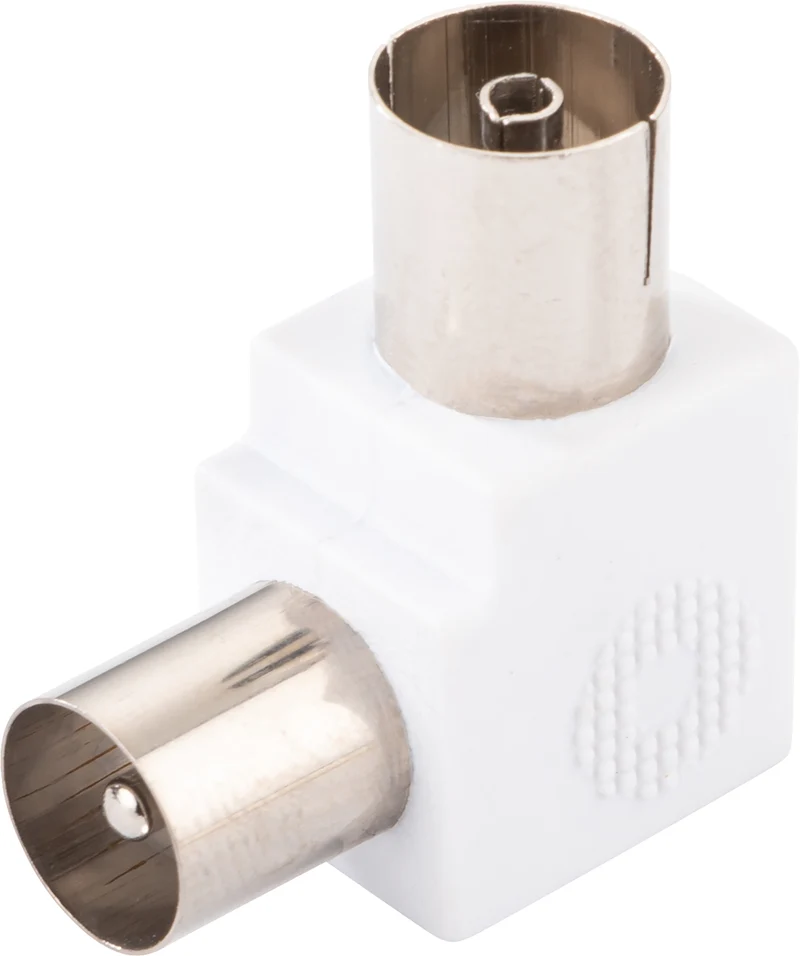 Winkeladapter IEC-Stecker auf -Buchse