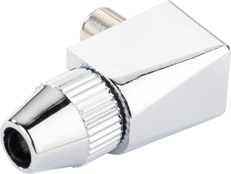 IEC Winkelstecker Ø 4 - 7,5 mm verchromt