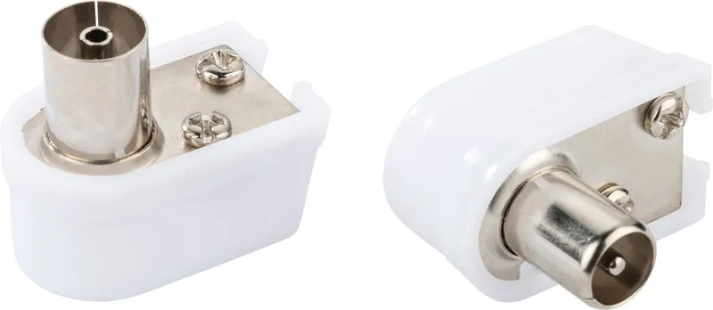 IEC Winkel-Stecker & -Buchse Set Ø 4 - 7,5 mm