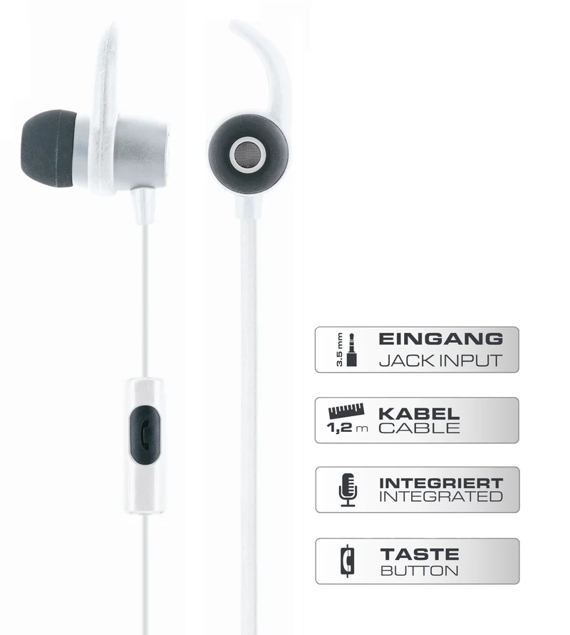 In-Ear Kopfhörer mit geradem Klinkenanschluss