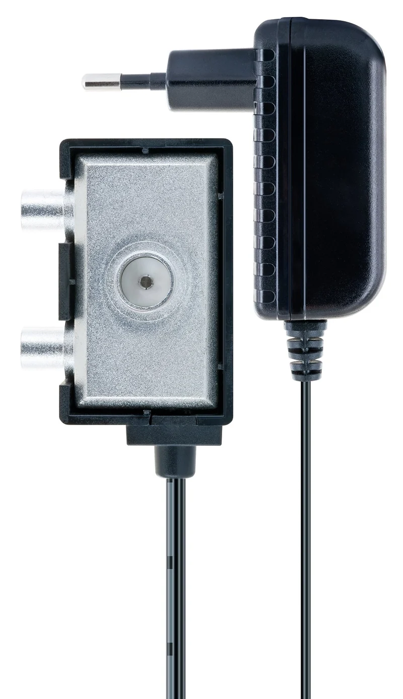 Zweigeräteverstärker für Antennenanschlüsse 2x 8 dB