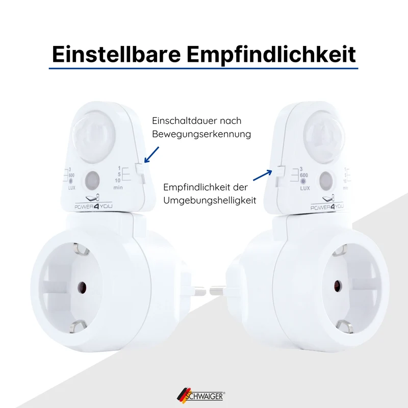 Bewegungsmelder Steckdosenadapter PIR