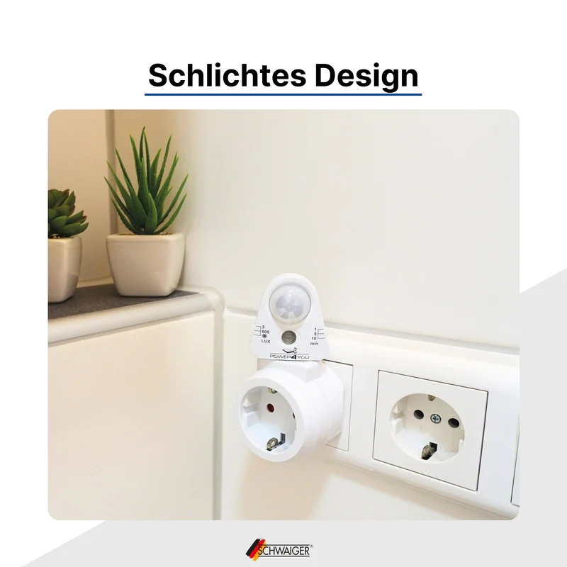 Bewegungsmelder Steckdosenadapter PIR