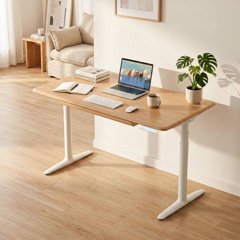 9am HOME Atom Pro Ash Hardwood Home Office Stand Up Desk - (American Ash Top)(1200*750mm)