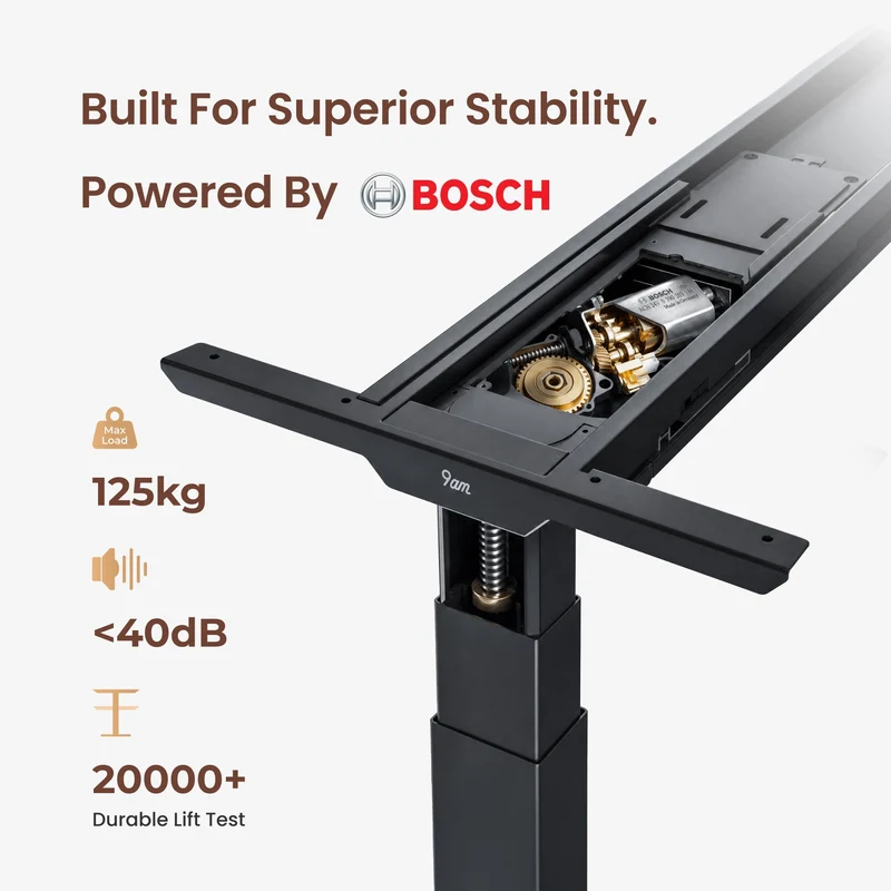 9am HOME Pesk Pro Hardwood Home Office Electric Standing Desk - (American Ash Top)(1500*750mm)