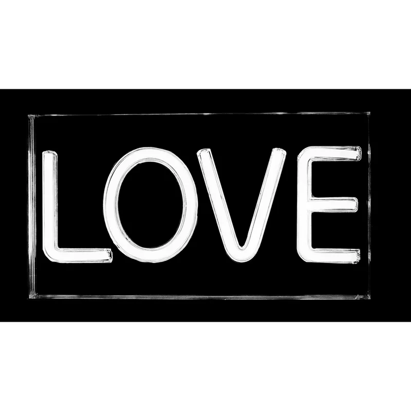 Gibson Gifts Love LED Neon Sign Light Stand 23cm