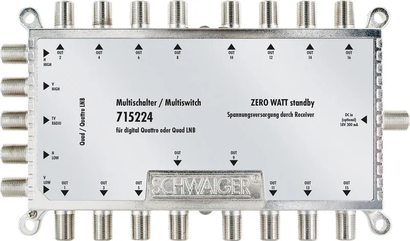 SAT Multischalter 5/16 mit Netzteil