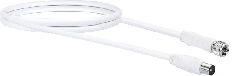 Adapterkabel F- auf IEC-Stecker 1,5 - 5 m 90 dB