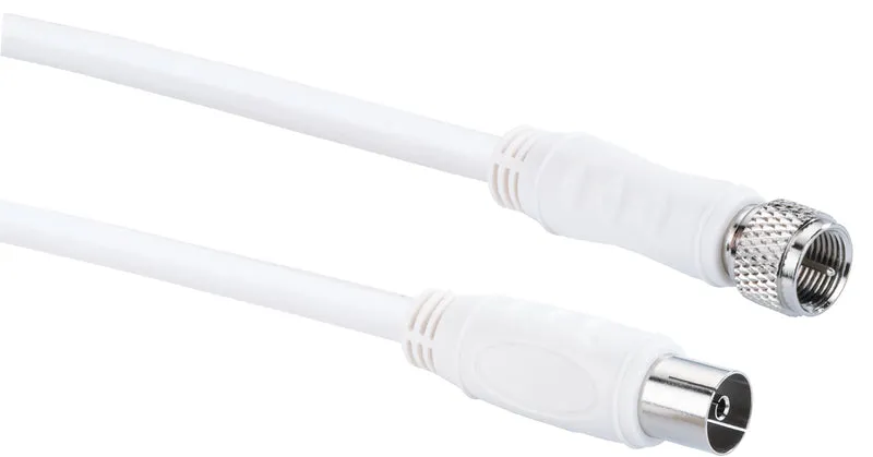 Adapterkabel F-Stecker auf IEC-Buchse 1,5 - 5 m 90 dB