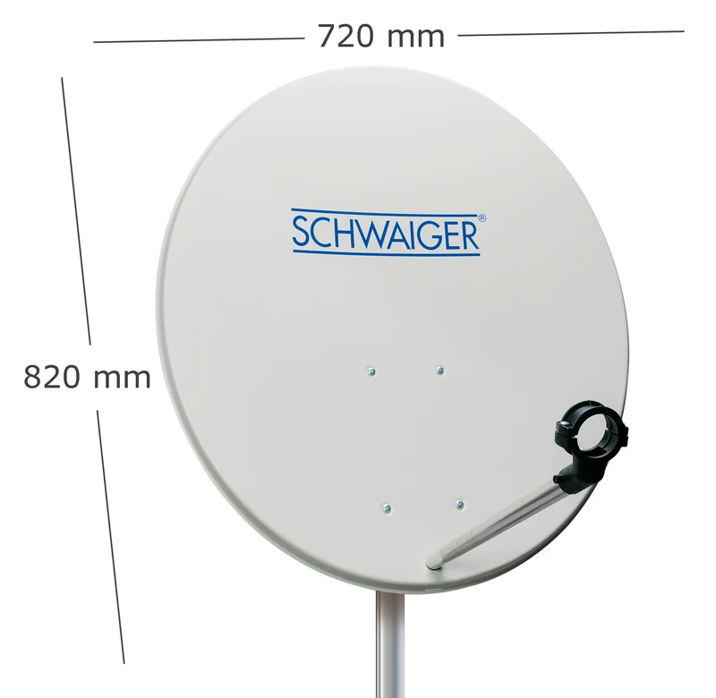 Satellitenschüssel Stahl Hellgrau 72 cm